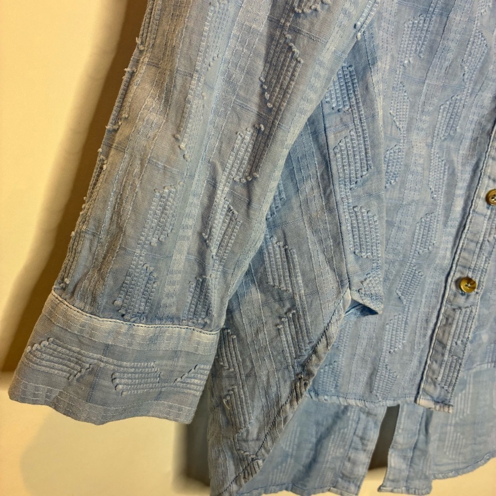 Pilcro | Blue button up shirt - Picture 4 of 6